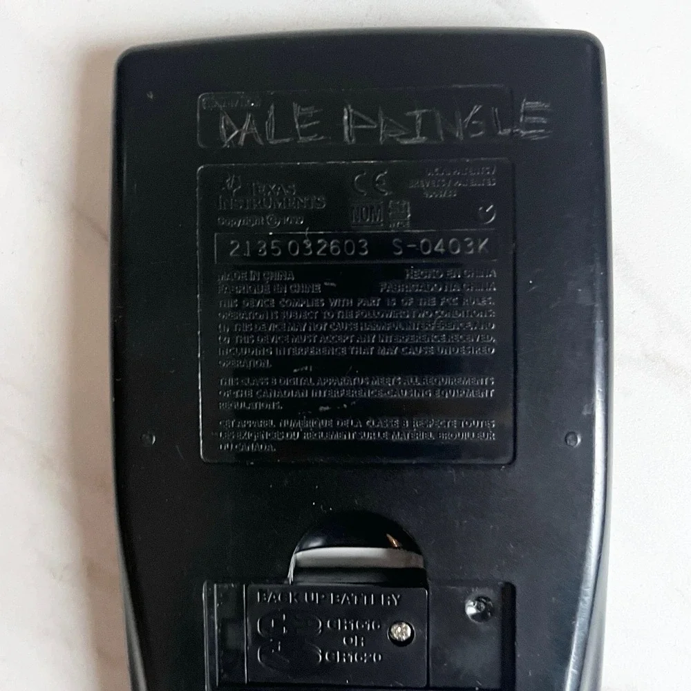 Texas Instruments TI-86 Graphing Calculator Tested Working w Cover *Note